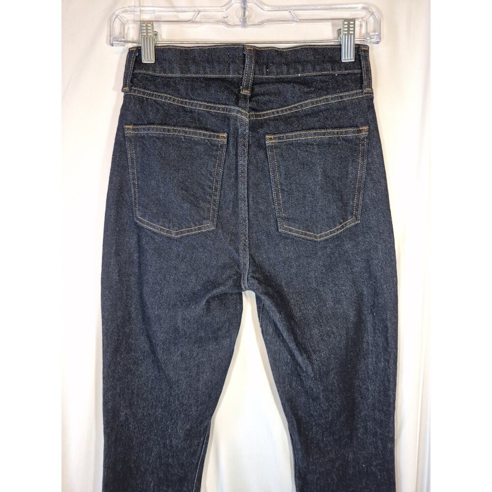 Agolde Ingram Dark Indigo Regenerative Cotton Split Jeans 23 - Picture 12 of 13